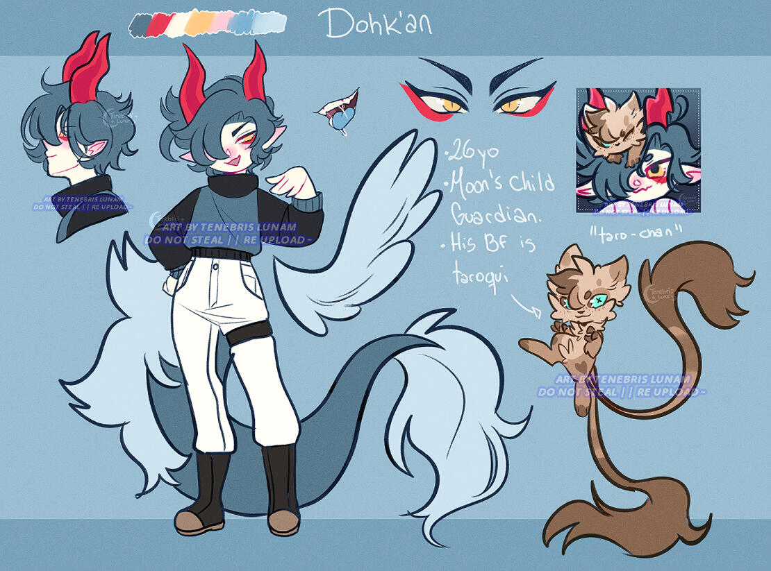 OTHER REFERENCE SHEET TYPE: $65 (Semichibi + ICON + Bust + Eyes / mouth + Accesories or Pet )